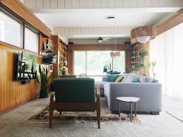 Cozy Collected Mid Century Modern Den Embracing Dated Original Wood Paneling Retro Den Vintage Furniture And Homewares Wood Paneling Decor Furniture Layout Furniture
