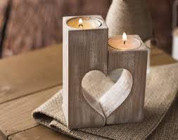 Are you looking for exciting valentine gifts for boyfriend? Wood Candle Holders Valentines Day Gift For Her Wedding Gift Ideas Rustic Candle Holder Wooden Heart Shaped Decorative Tea Light Candles Home Decorations Handmade Table Centerpiece Decor Family Gift Amazon Co Uk Handmade
