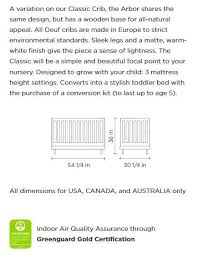 At fawn&forest, we've gathered our favorite contemporary baby cribs that meet our criteria for safety, comfort, and sustainability with stylish and lasting quality. Oeuf Classic Collection Arbor Crib 2cr002 Ar Walnut Couture Kids Luxury Brands For Little People Www Couturekids Net