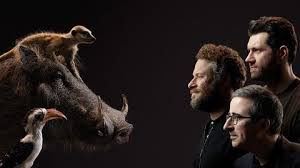 John Oliver Seth Rogen And Billy Eichner Play Zazu Pumbaa And Timon In The Lion King