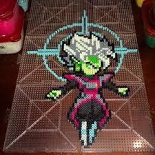 Resultado De Imagen De Zamasu Hama Beads Perler Bead Templates Perler Bead Patterns Pixel Art