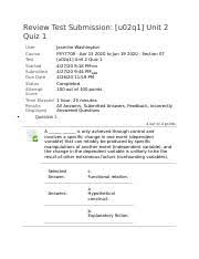 Name the postulate, if possible, that makes the triangles congruent. Unit 2 Quiz 1 Psy7709 Unit 2 Quiz 1 Question 1 4 Out Of 4 Points A Is Only Achieved Through Control And Involves A Specific Change In One Course Hero