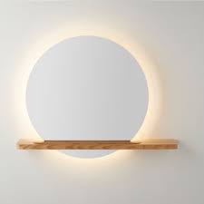 Miroir Lumineux Led Avec Etagere Goodhome Adriska Castorama Miroir Lumineux Miroir Lumineux Led Miroir Etagere