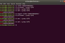 Environment Variables In Linux Unix Geeksforgeeks