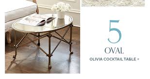 Makes smaller seating areas feel airy & openfully assembled Ballard Designs Coffee Table Talk Milled