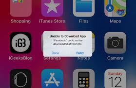 Unable To Update Or Download Facebook App On Iphone Or Ipad