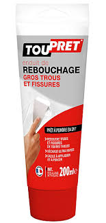 Enduit De Rebouchage Pret A L Emploi Gros Trous Et Fissures Toupret 200ml Castorama