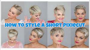 How to style a pixie cut: How To Style A Short Pixiecut 2 12 Ways To Style Short Hair Salirasa Youtube