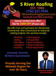 Free and open company data on michigan (us) company ha singh construction inc. 5 River Roofing In Michigan Commercial Residential Roof Repair Services Miindia Com