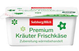 Alles mit dem frischkäse vermengen und nach und nach den topfen dazugeben. Salzburgmilch Premium Frischkase In Der 300 G Packung