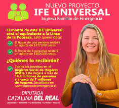 Cerda por críticas a ayudas económicas: Cata Del Real On Twitter Hemos Alcanzado Un Gran Acuerdo Tanto La Camara De Diputados Como Tambien En El Senado Aprobando El Ife Ingreso Familiar De Emergencia Universal Sin Dudas Un Gran