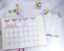 4 Exclusive Printable Calendars For Bullet Journals Press Print Party In 2020 Printable Calendar Design Diy Calendar Planner Diy Calendar