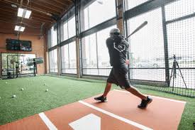 Hitter S House Indoor Baseball Facilities Hittrax Cage Indoor Batting Cage Batting Cage Backyard Backyard Gym
