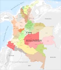 Was ist die hauptstadt von brasilien? Karte Von Kolumbien Freeworldmaps Net
