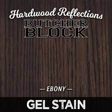 Butcher blocks are large, thick pieces of wood ideally suited for meat preparation. Gel Stains Hardwood Reflections