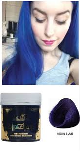 The only one temporary hair chalk with the comb to color the hair in the market. La Riche Directions Semi Permanent Hair Color Dye Neon Blue My Beauty Healthier Beauty Products