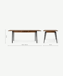 Extendable dining tables at 2modern. Lucien 6 8 Seat Extending Dining Table Dark Mango Wood Made Com