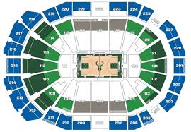 Complete Milwaukee Bucks Stadium Seating Chart Milwaukee