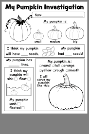 Pumpkin Investigation Kindergarten Science Fall Kindergarten Preschool Science