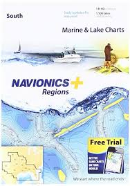 navionics plus regions south marine and lake charts on sd msd