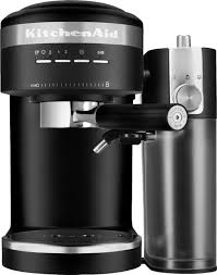 Check spelling or type a new query. Kitchenaid Semi Automatic Espresso Machine And Automatic Milk Frother Attachment Matte Black Kes6404bm Best Buy
