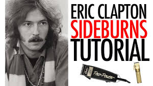 Eric clapton with his guitar, eyes closed, long hair. How To Cut Your Sideburns Like Eric Clapton Youtube