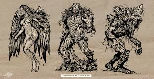 You won't need to go deep into the darkest corners of your own mind, this idea generator churns out some really sinister criteria prompting you to draw and develop really twisted, creepy and unhinged character designs. In Game Characters Drawings For Videogame Thea The Awakening Steemit