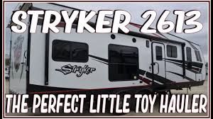 Cruiser rv's lightweight construction and high value gives you more amenities for your space. 2021 Stryker 2613 Slideout Toy Hauler Trailer By Cruiser Rv Couchs Rv Nation A Rv Walkthrough Tour Youtube