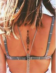 Small black ink back tattoo of praying human hands. 50 Gorgeous Back Tattoo Designs That Will Make You Look Stunning Women Fashion Lifestyle Blog Shinecoco Com
