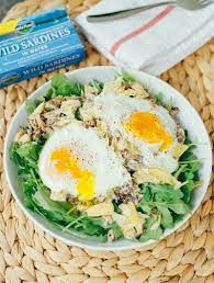 4 Ingredient Seaside Paleo Breakfast Salad Eating Bird Food Recipe Sardine Recipes Healthy Dishes Paleo Breakfast