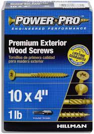 star deck screw 58 pcs 10 x 4 hillman power pro exterior all purpose screw ideal for decks stairs playsets wood screws deck screws screws and bolts