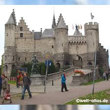 Museu em antuérpia, bélgica (pt); Photo The Steen Antwerpen Castle Belgium Welt Atlas De