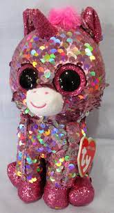 Sparkle Pink Unicorn Ty Flippables Sequin Beanie 6 Boos New With Mint Tags Ebay Ty Stuffed Animals Beanie Boo Birthdays Christmas Beanie
