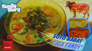 Resep Soto Babat Ala Famdy Enak Gurih Bingitz Youtube