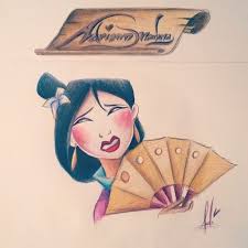 1 062 Likes 6 Comments Adriann Maulana Adriannmaulana On Instagram 11 10 15 Waltdisney Disney Mulan Mulan Zeichnungen Projekte