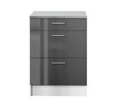 Cdiscount, sans conteste, qui avec son offre fait. Bas 60 Cm Casserolier Malice 576939 Gris Brillant Meuble Bas De Cuisine But