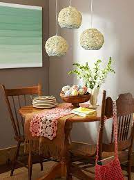 Es imprescindible iluminar la mesa del comedor con una lámpara colgante en el centro. Lampara Diy Para Tu Comedor O Living Guia De Manualidades