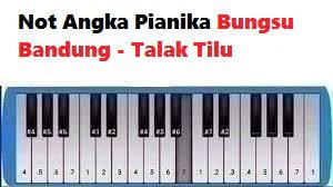 Not Angka Pianika Bungsu Bandung Talak Tilu Calonpintar Com