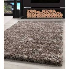 Teppiche teppiche & matten wohnaccessoires & deko küche, haushalt & wohnen. Shaggy Teppich Hochwertig Hochflor Wohnzimmer Beige Taupe Creme Meliert Grosse 60x110 Cm