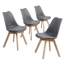 Check spelling or type a new query. Alden Design Mid Century Modern Padded Dining Chairs Set Of 4 Gray Walmart Com Walmart Com