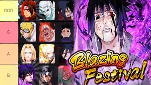 New Year Edition Blazing Festival Tier List Naruto Ultimate Ninja Blazing Youtube
