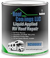 Paying $300 per foot is typical for most rvs. Amazon Com Rc5000rv Liquid Rv Roof Coating Rv Roof Repair 1 Gallon Home Improvement