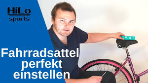 Fahrradsattel Einstellen Hohe Und Neigung Perfekt Auf Dich Abgestimmt Youtube