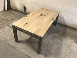 industriele eiken tafel met stalen poten eiken tafel tafel eettafel