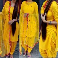 Black And Yellow Suit Design New Yellow Color Pure Cotton Plain Patiala Suit Unstitched Material With Dupatta Patialasuit Unstitchedsuit Patiala Suit Designs Patiala Dress Yellow Suit
