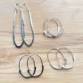 Handmade Sterling Silver Hoop Earrings - May 15