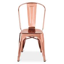 Carlisle Couture High Back Metal Dining Chair Rose Gold Metal Dining Chairs High Back Dining Chairs Dining Chairs