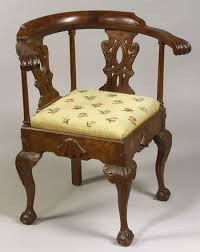 Chippendale Style Carved Mahogany And Needlepoint Upholstered Corner Chair Sale Number Restoration Hardware Dining Chairs Chairs For Sale Wooden Chair Plans