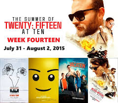 The Summer of 2015 at 10 with Scott Mendelson & Aaron Neuwirth: July  31-August 2, 2015