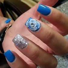 She does many amazing designs, go check her out! 82 Best Blue And Silver Nail Art Design Ideas